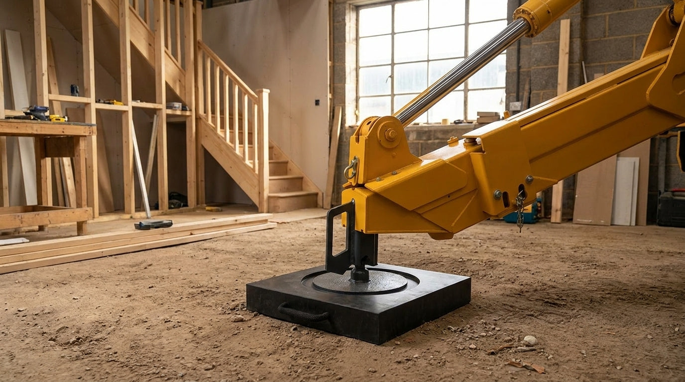 Recessed Outrigger Pad HMWP - 12 Tonne Crane Support with Recess - best uses for crane pad
