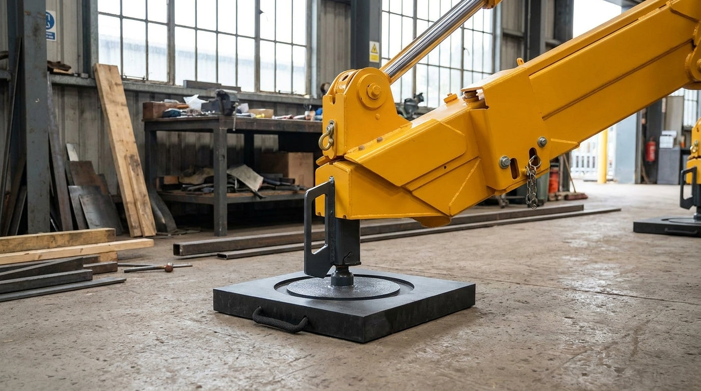 Recessed Outrigger Pad HMWP - 12 Tonne Crane Support with Recess - crane pad explained