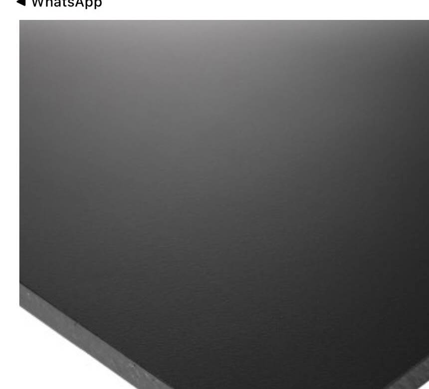 Black HDPE Sheet PE300 — high density polyethylene plastic sheet, smooth matte finish
