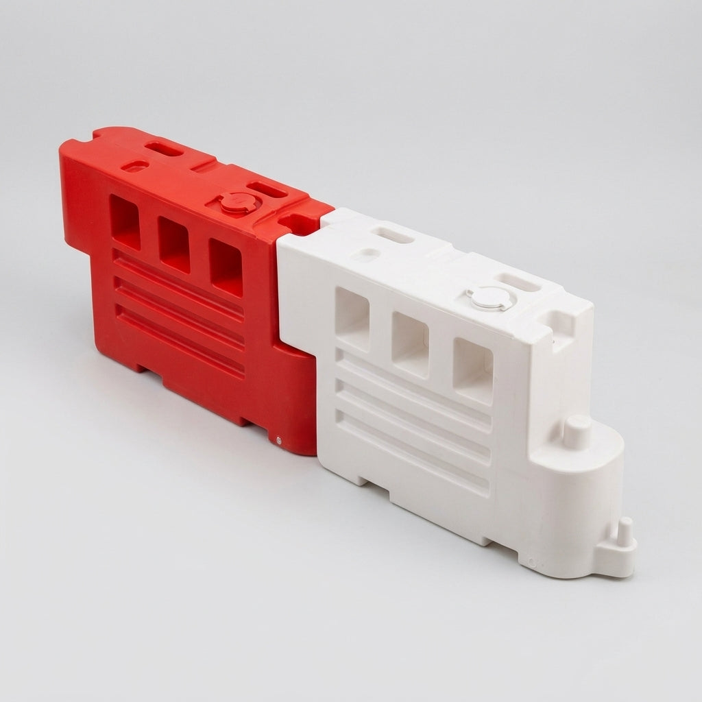 Water Filled Traffic Barrier with Interlocking System - 1m High (view 2)