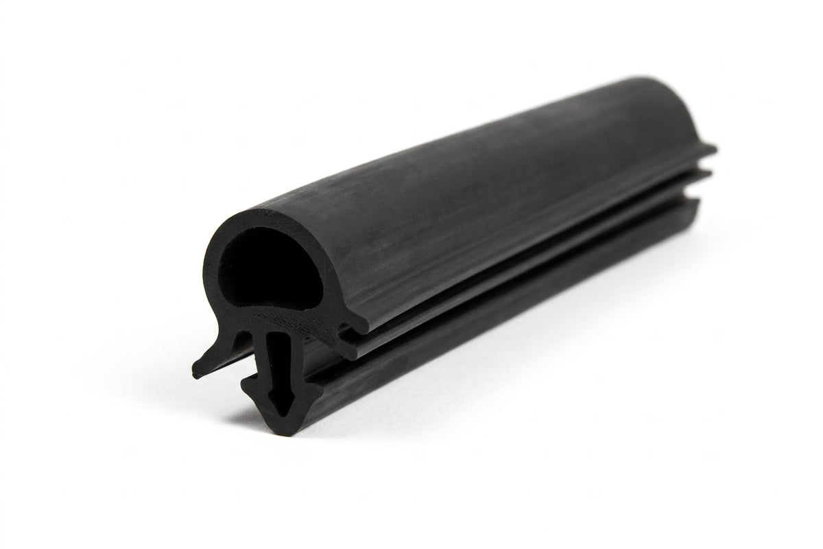 Black windscreen surround profile, angled studio shot, white background