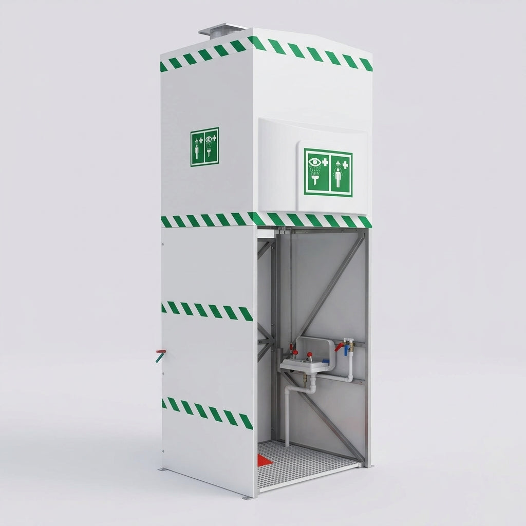 1500 Litre Immersion Heated Emergency Shower with Eye/Face Wash (view 2)