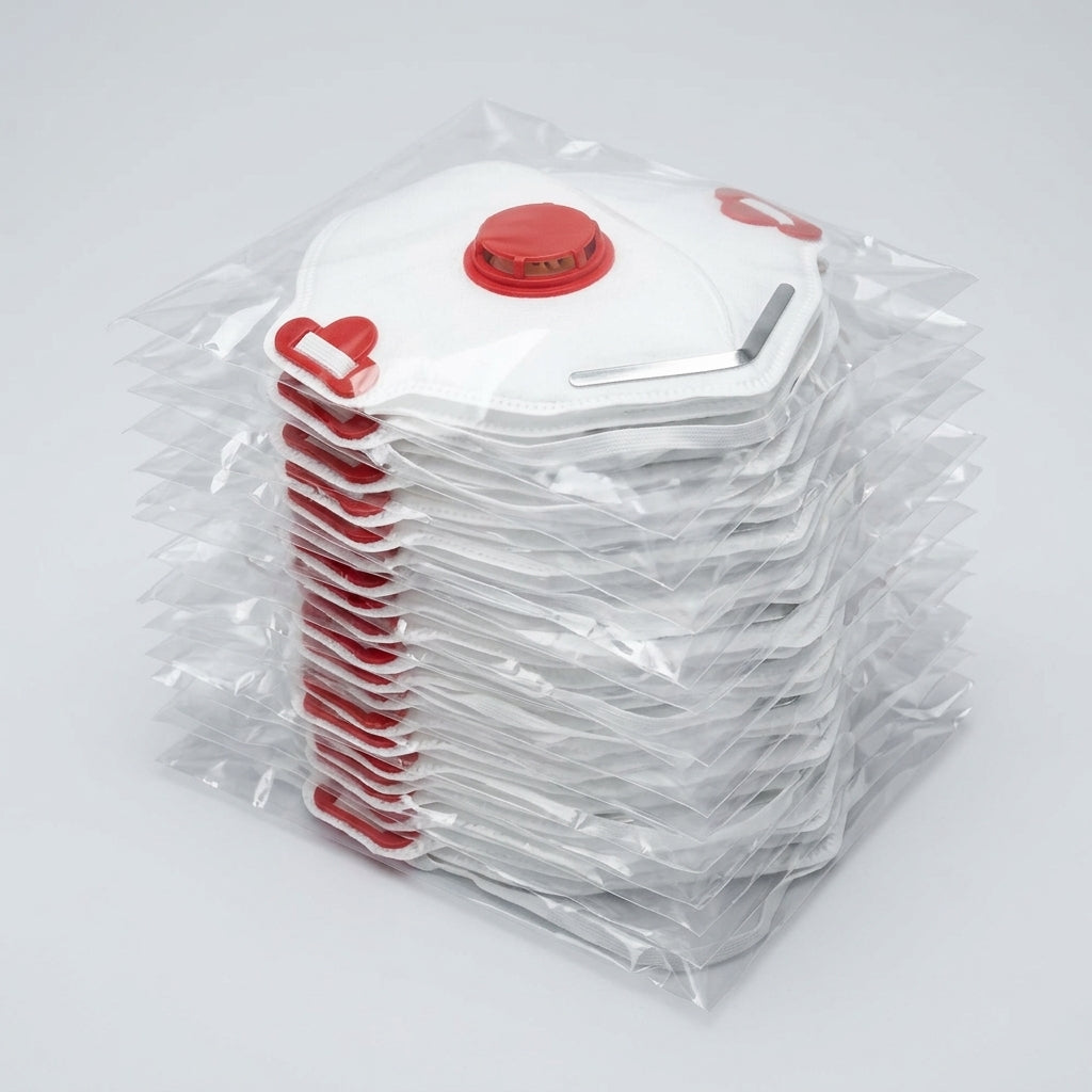 FFP2 Fold Flat Respirator Mask with Valve - Pack of 20 (view 2)