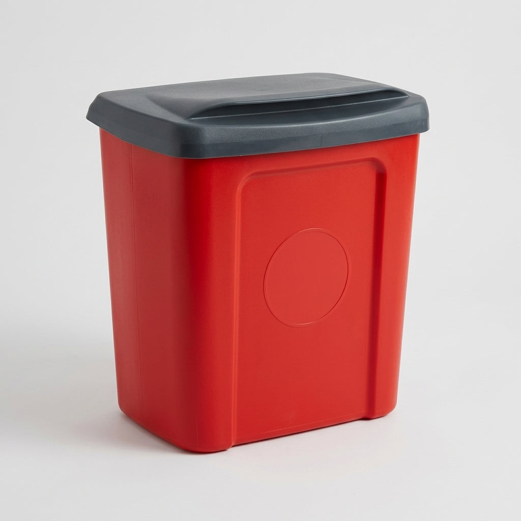 25 Litre Wall or Post Mountable Waste Bin - UVMDPE Construction (view 2)