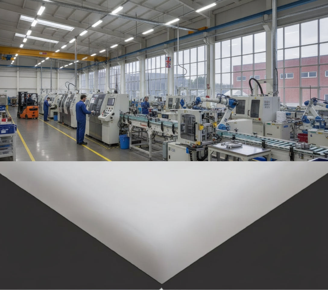 UHMWPE Natural Plastic Sheet - High Abrasion Resistance, Self-Lubricating, Food Safe, Impact Resistant 5mm to 40mm Thick