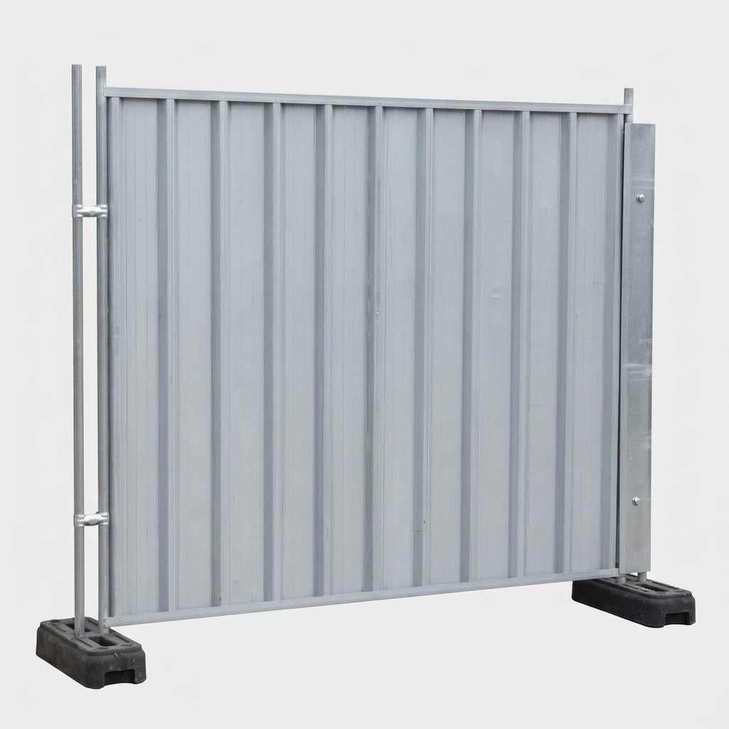 Corrugated Steel Hoarding Panel for Temporary Site Fencing (view 2)