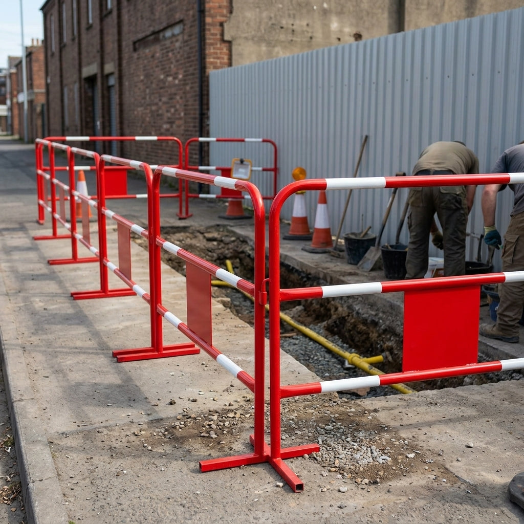 Lightweight Temporary Stop Barrier - Freestanding Modular Panel