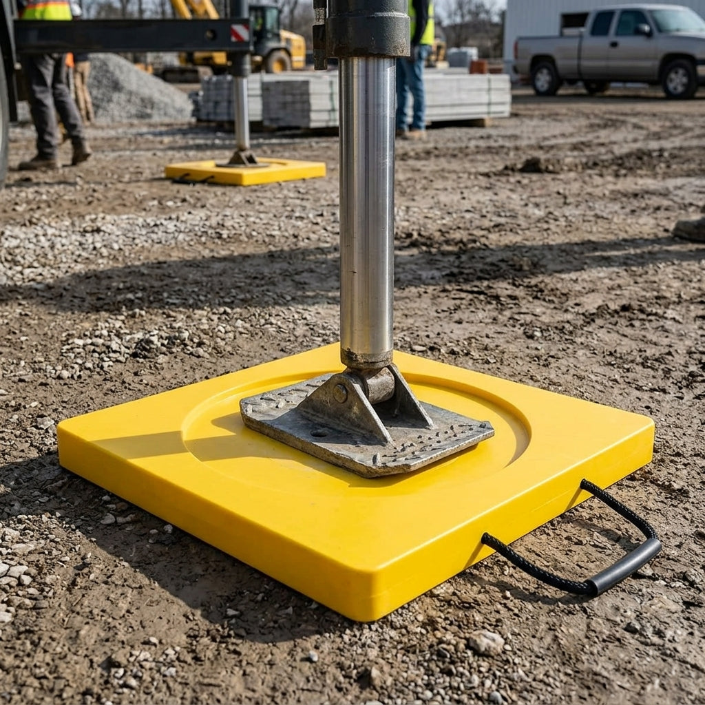 Recessed High-Visibility Outrigger Pad – Square