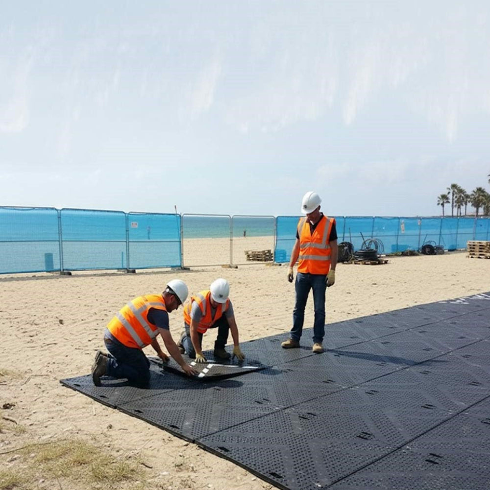 Ground Protection Mat HDPE 2400x1200mm Heavy Duty Lightweight