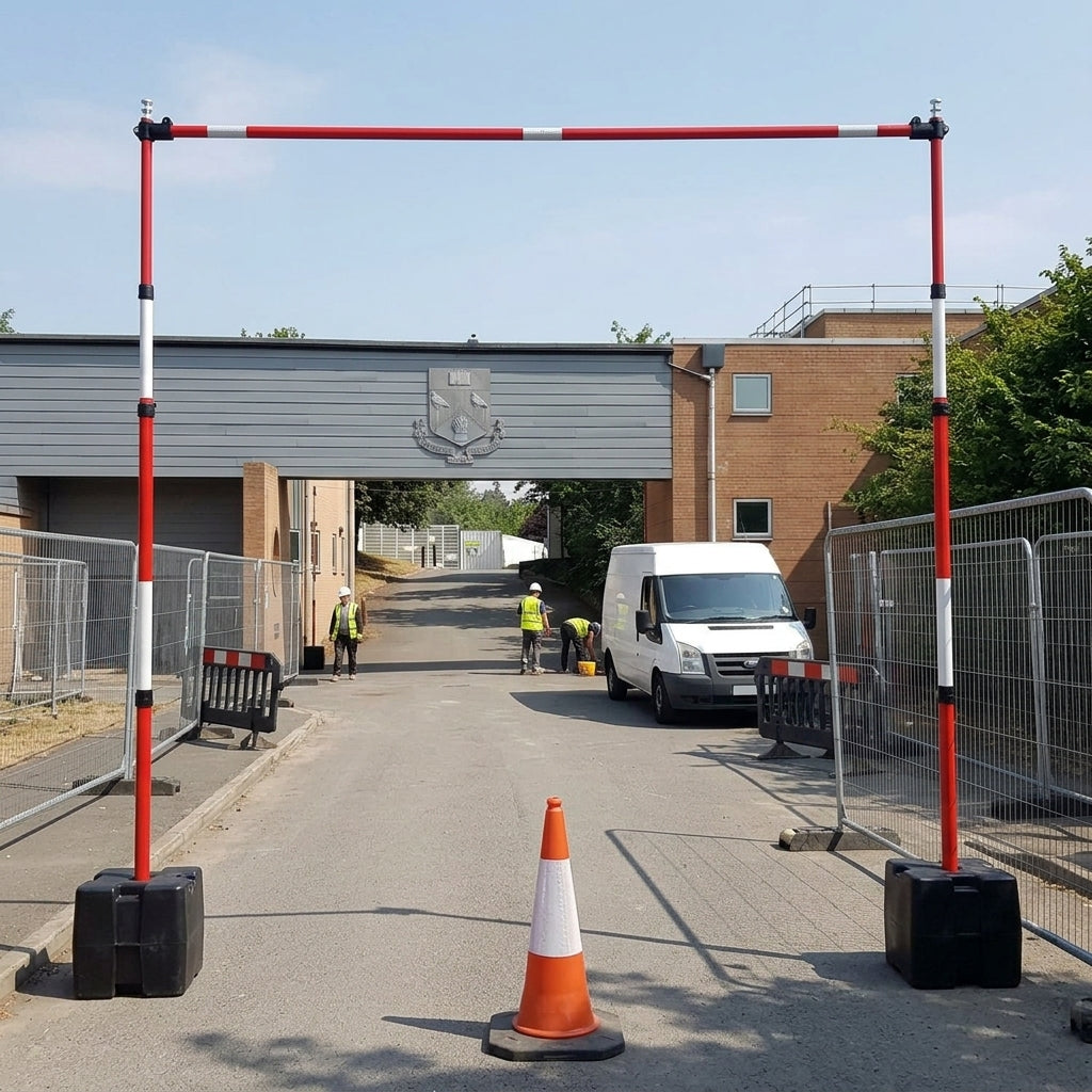 Height Restriction Barrier Kit with Telescopic Poles – Up to 7.3m