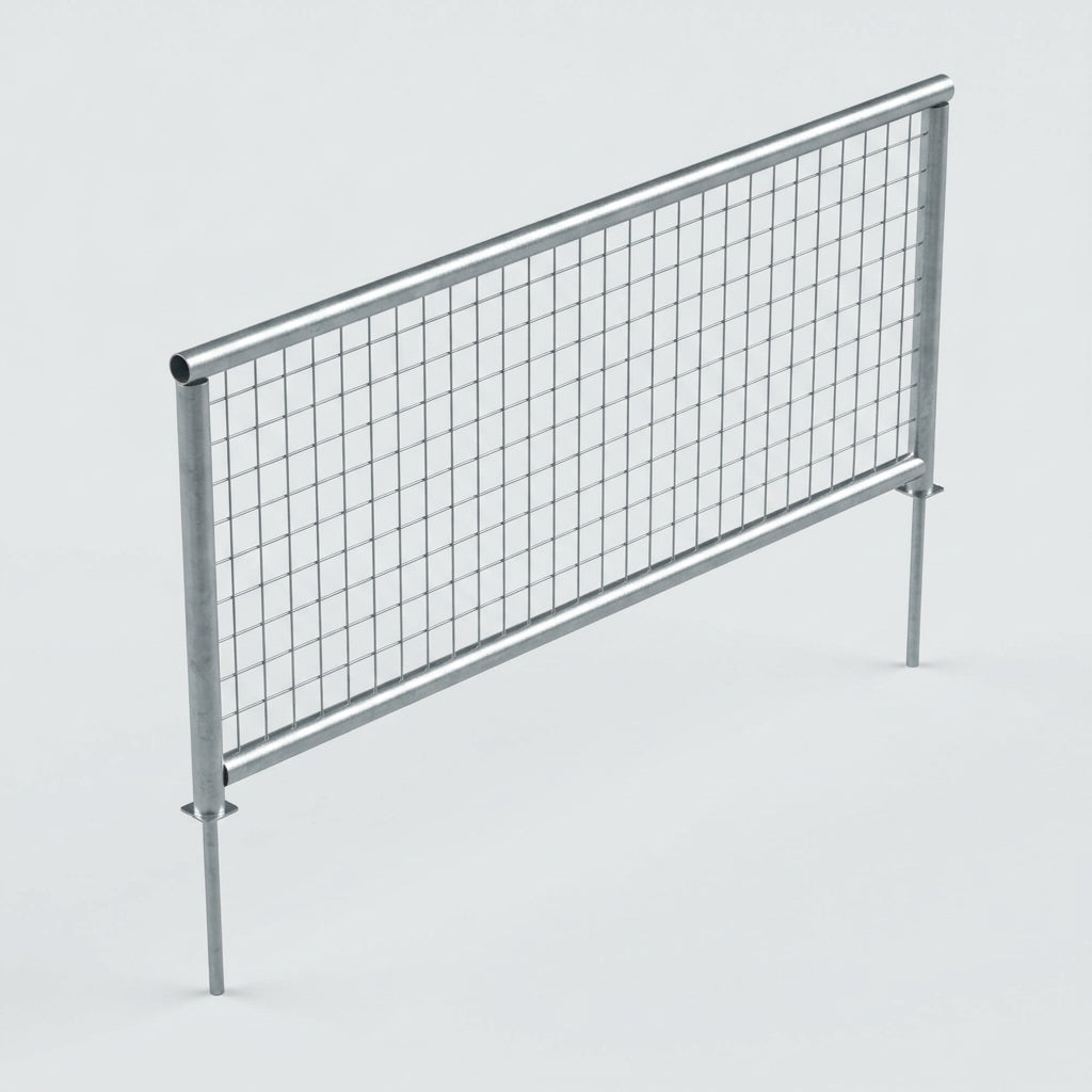 1.5m Galvanised Steel Pedestrian Rail for Barrier Systems (view 2)