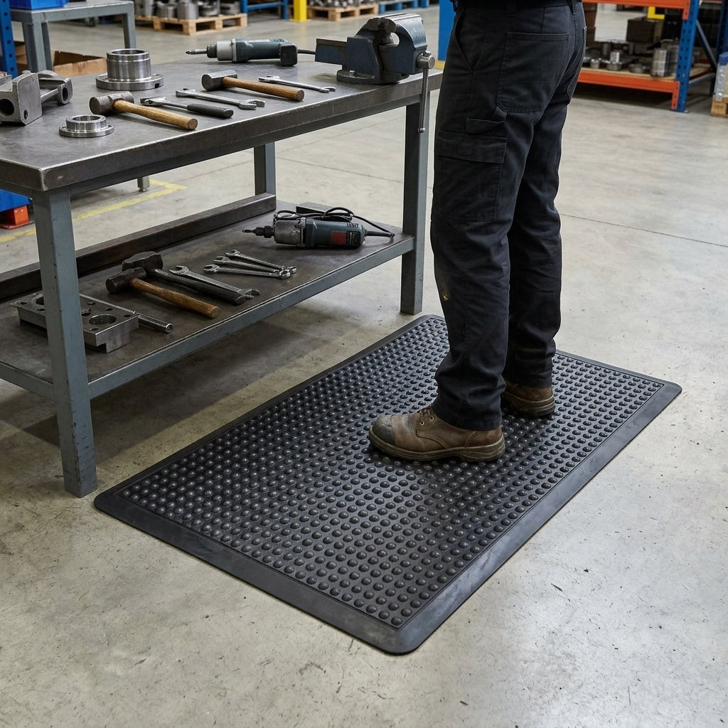 Nitrile Anti-Fatigue Mat with Bubble Surface
