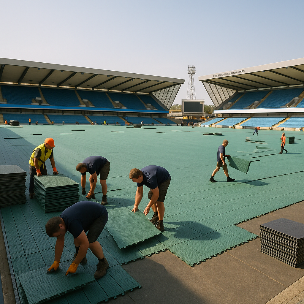 Event Flooring – Recycled Plastic, Non-Slip, Heavy Duty