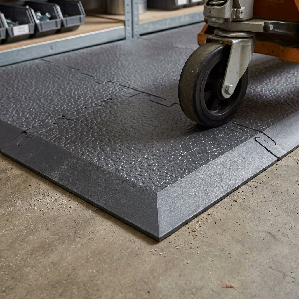 PVC Corner Slope for 0.59m x 90mm x 7.4mm Interlocking Floor Tiles