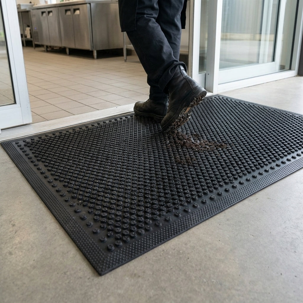 Anti-Slip Nitrile Rubber Scraper Mat - 1.8m x 1.13m x 5mm