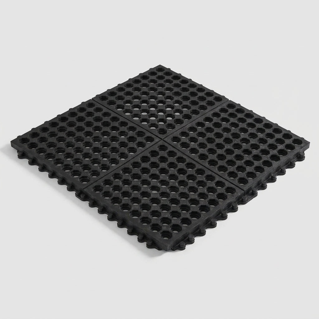Modular Open Top Anti-Fatigue Matting - Interlocking Rubber Tiles (view 2)