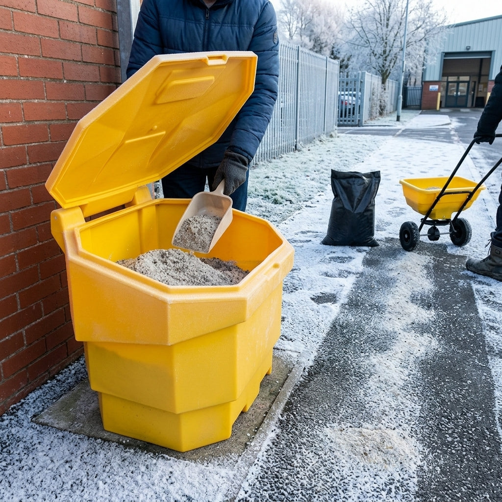 Hexagonal Heavy Duty Grit Bin for Salt and Grit Storage