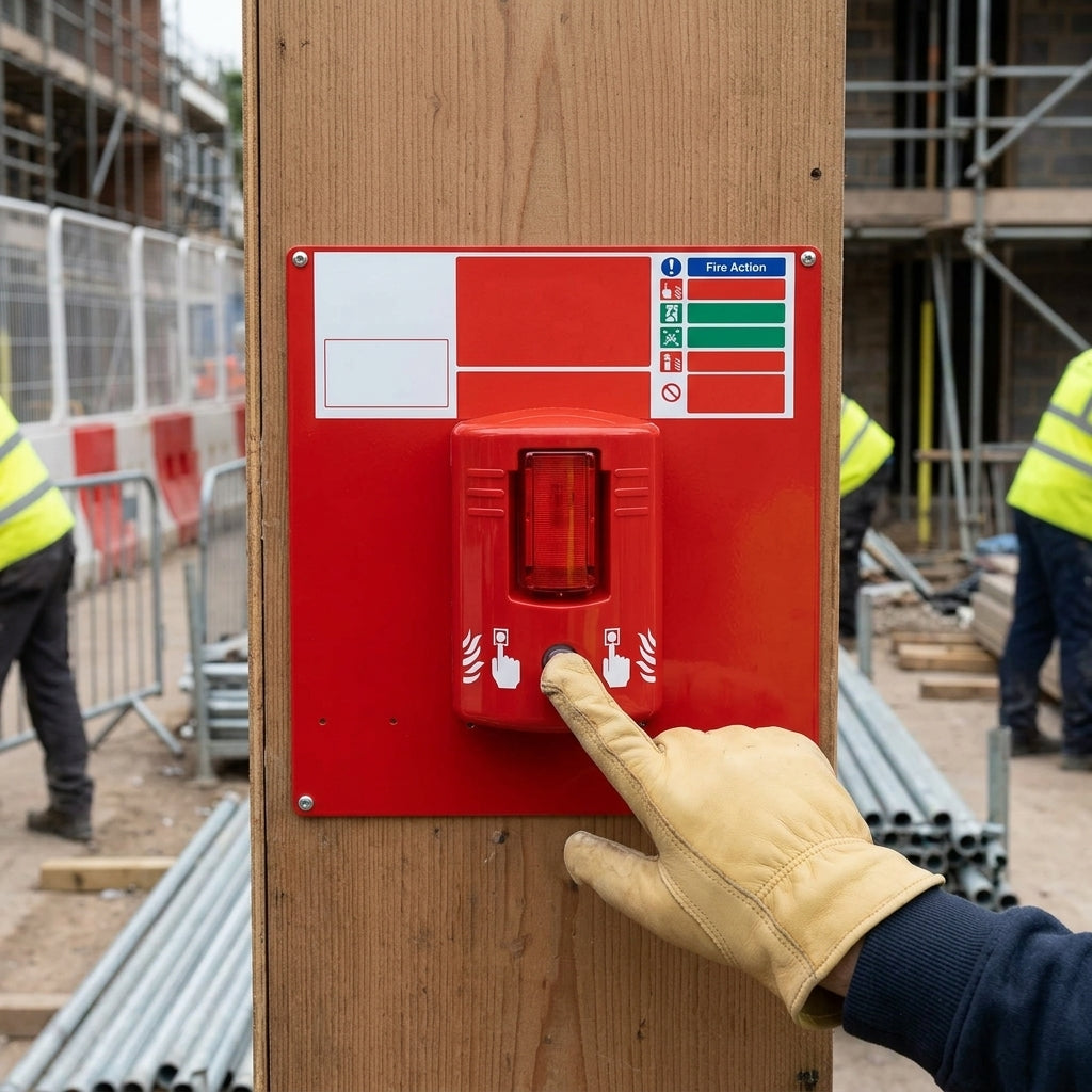 Standalone or Hard Wired Site Fire Alarm with 100dB Siren