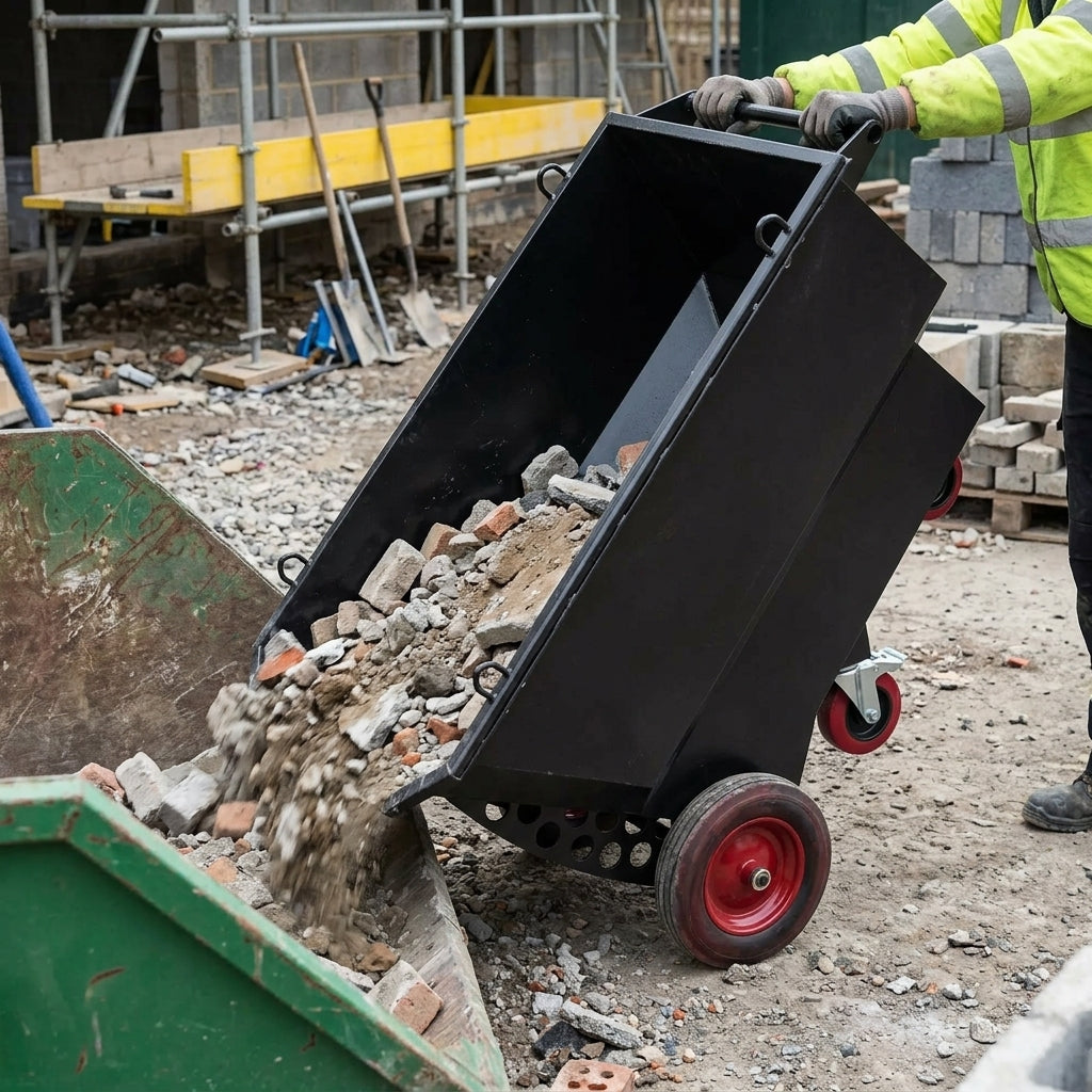 Heavy Duty Site Barrow with 400 Litre Capacity and Tipping Feature