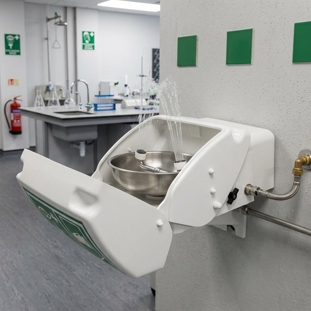 EN15154 Wall-Fixed Covered Eye and Face Rinse Unit