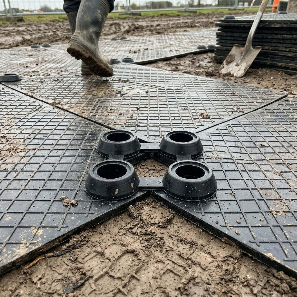 Rubber Mat Connector for Duckboard Mats - Edge Joining Accessory