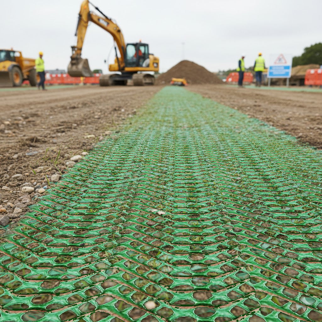 Grass Protection Mesh - 9mm Slip-Resistant Green Turf Saver