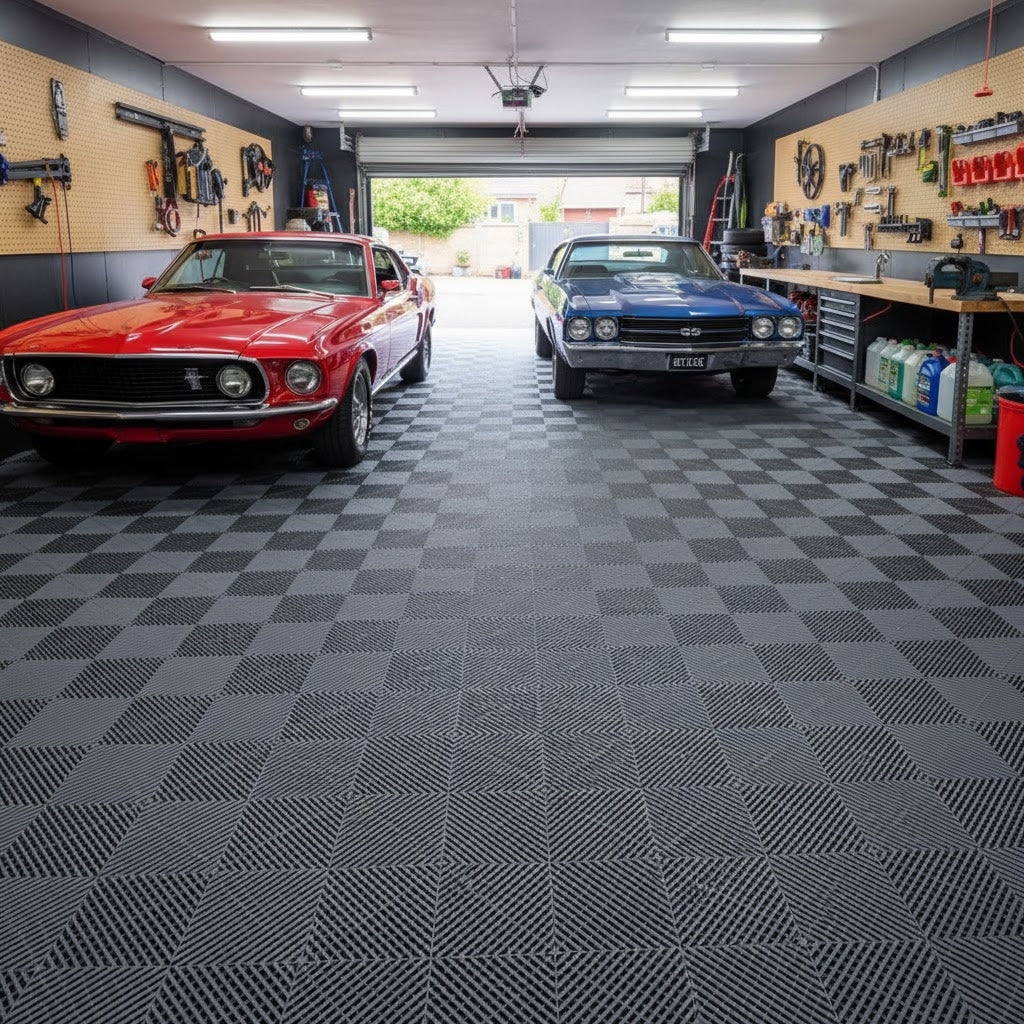 Floor Tile Ramp – Recycled Plastic, Non-Slip, Easy Access - Pack of 10