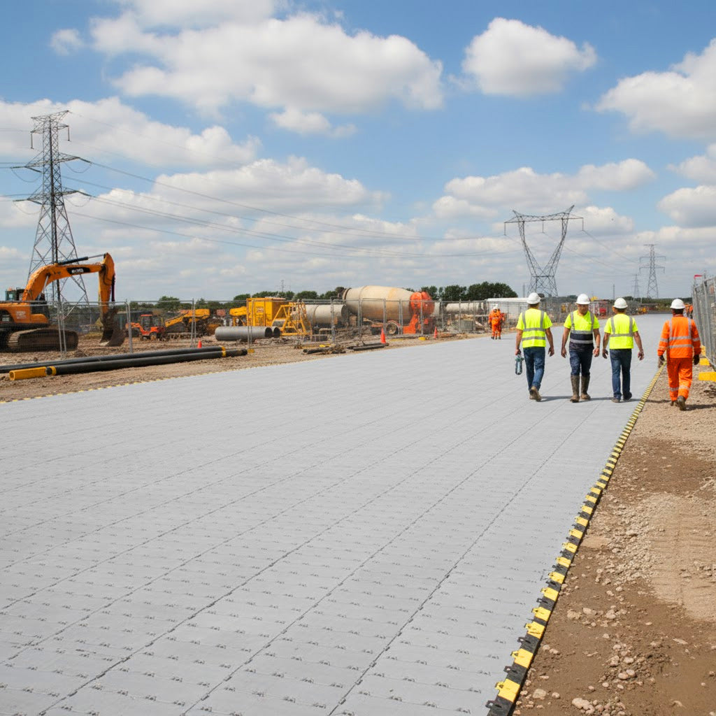 Temporary Event Flooring – Heavy Duty, Lightweight Polymer - 966mm x 275mm x 27mm