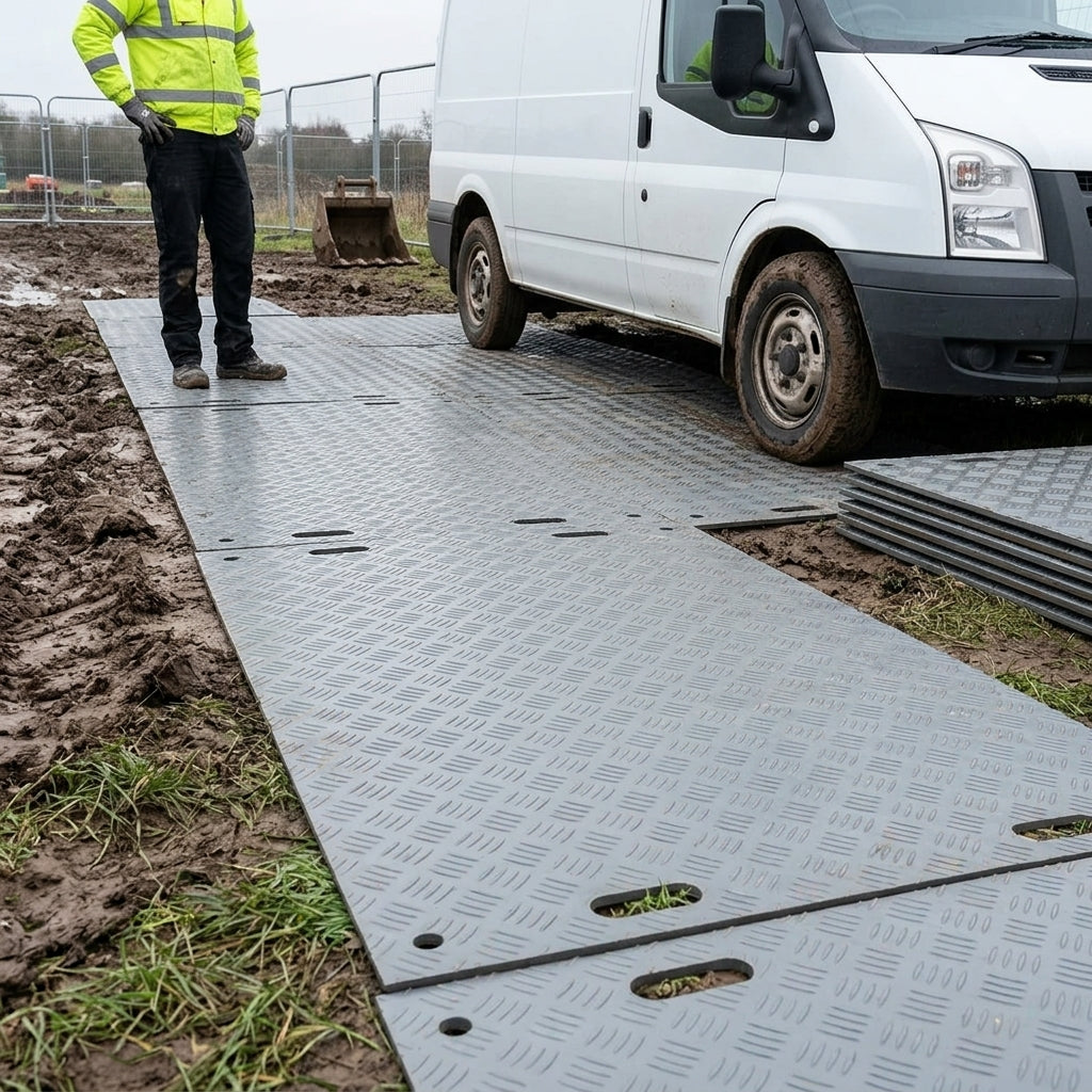 Ground Protection Mat Recycled LDPE 2.4m x 1.2m