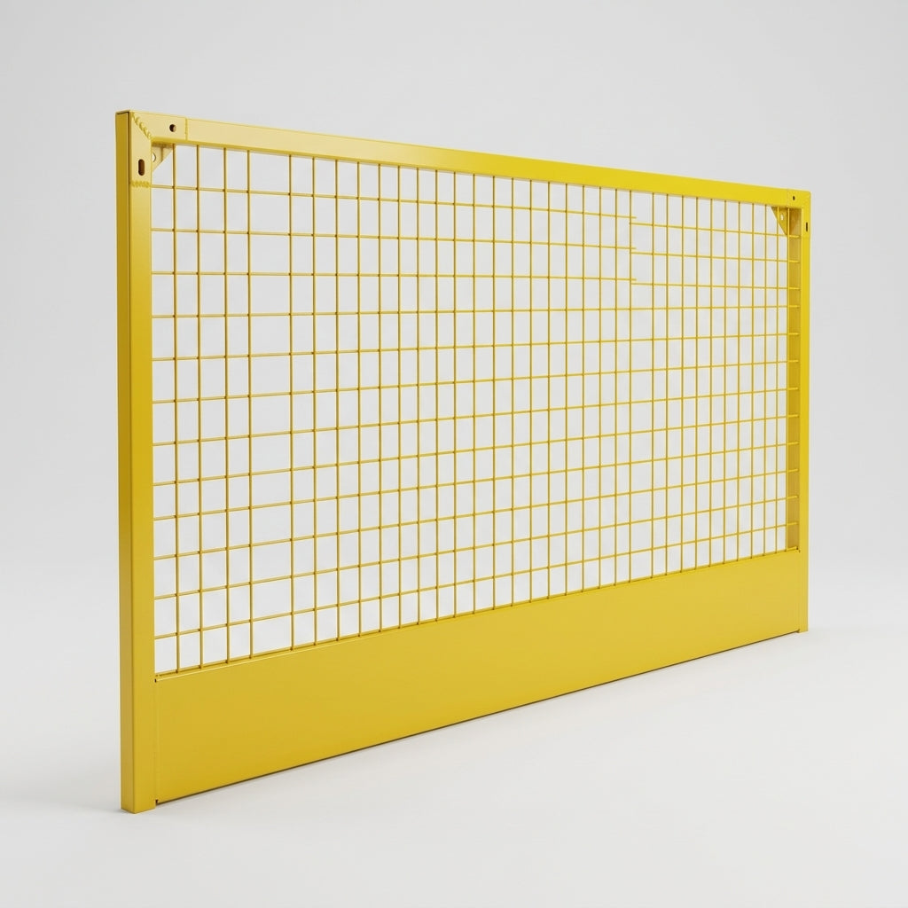 Steel Mesh Edge Protection Barrier with Integrated Toe Board – EN13374 (view 2)