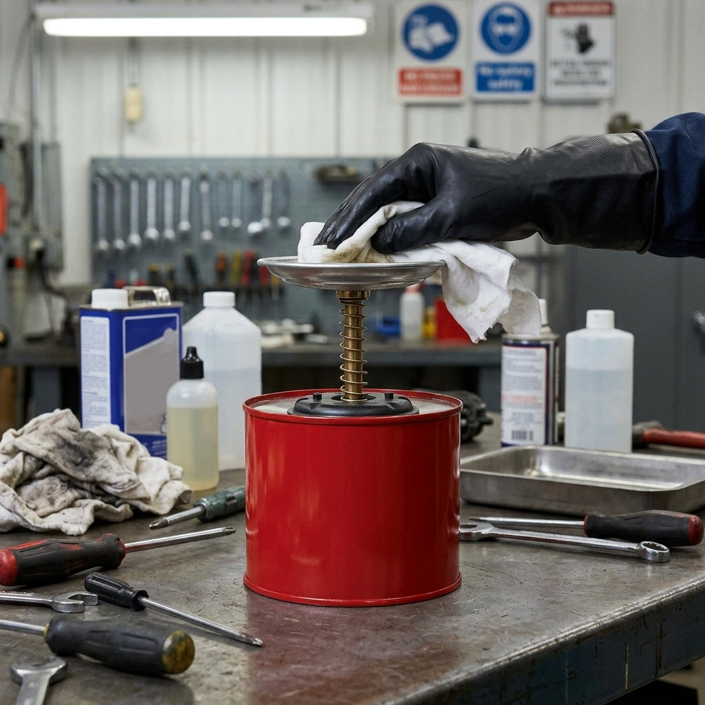 Safety Plunger Can for Flammable Liquids