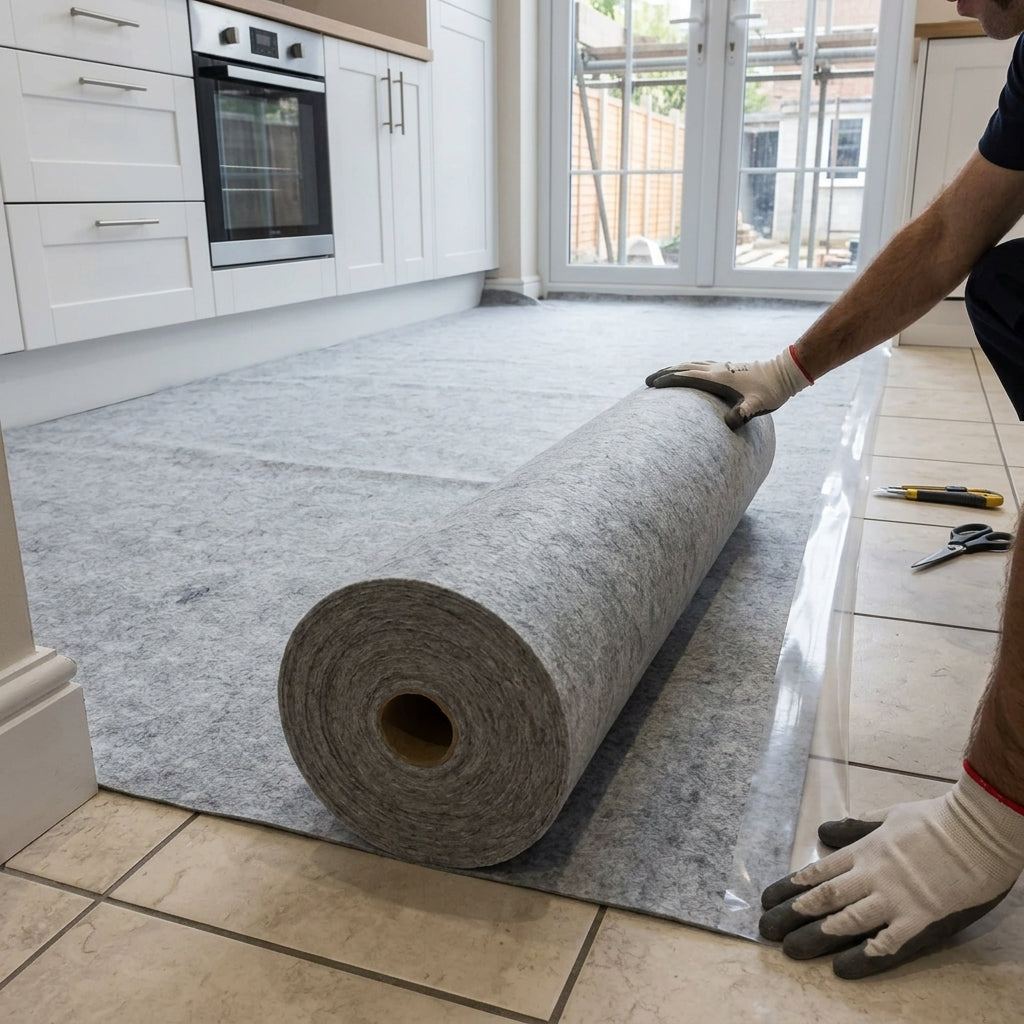 Self-Adhesive Protection Fleece for Multiple Surfaces - Residue-Free