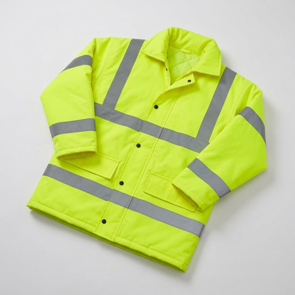 High Visibility Waterproof Parka Jacket – BS EN20471 Class 3, Quilted (view 2)