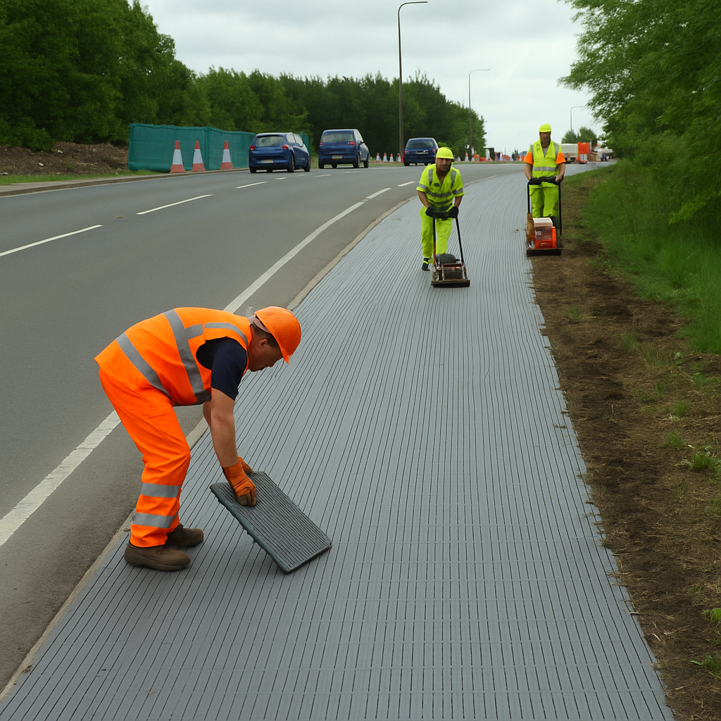 Event Flooring – Recycled Plastic, Non-Slip, Heavy Duty