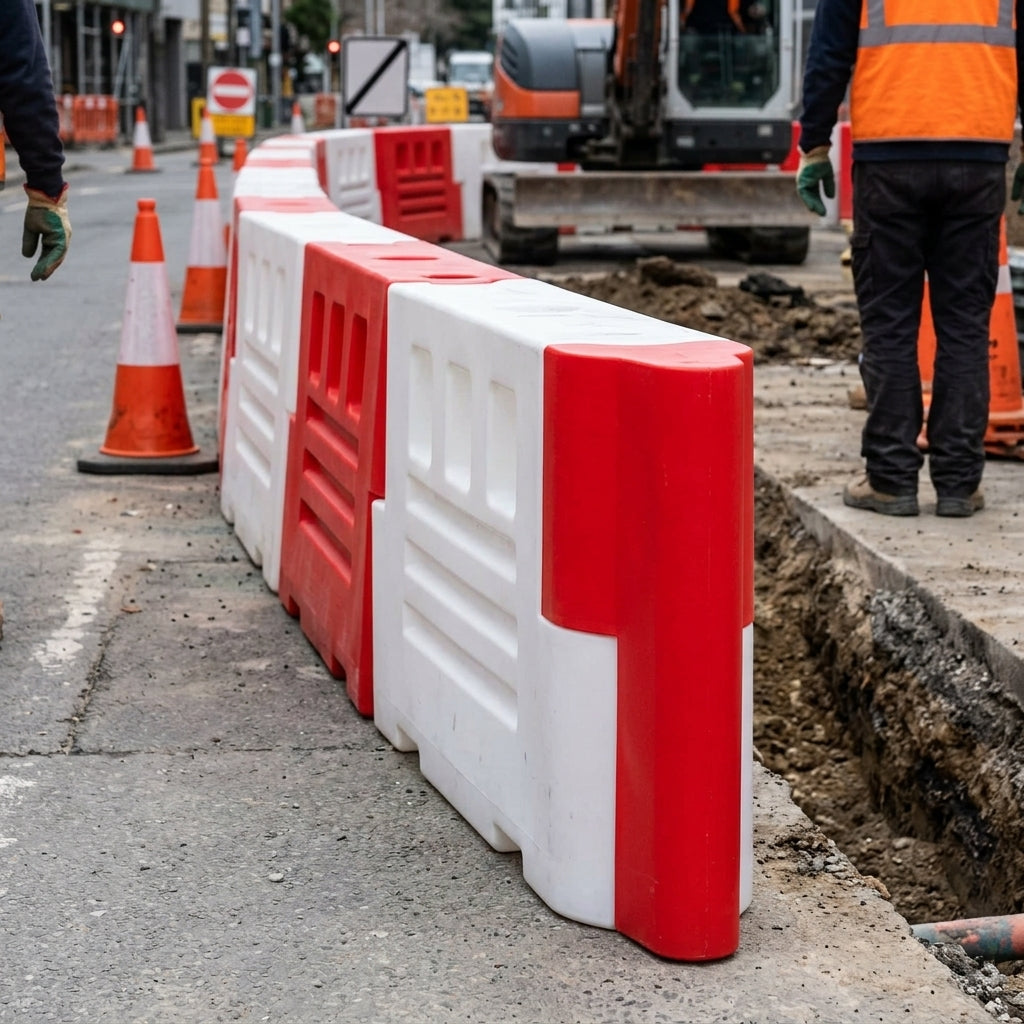 Front Stop End Accessory for Water-Filled Traffic Barrier