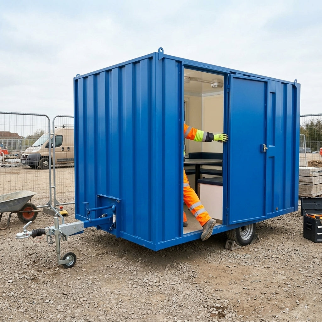 12ft Mobile Welfare Unit with Canteen and Drying Room