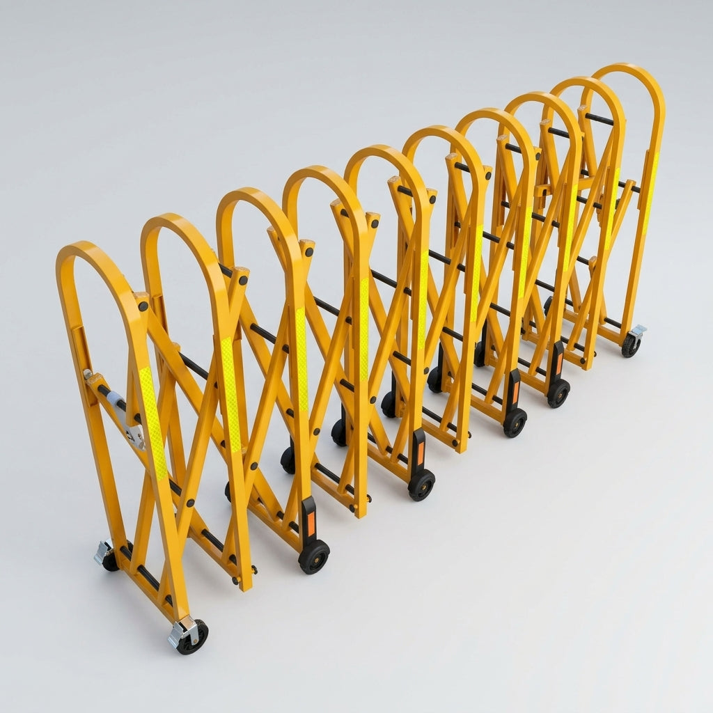 Extendable Barrier with Hi-Visibility Diamond Finish (view 2)