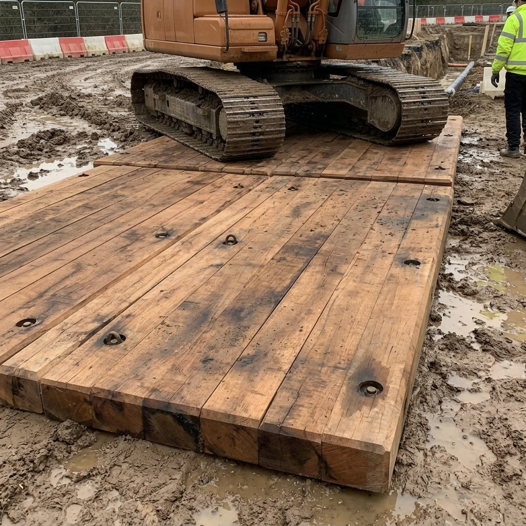 Timber Bog Mat for Ground Protection Heavy Duty