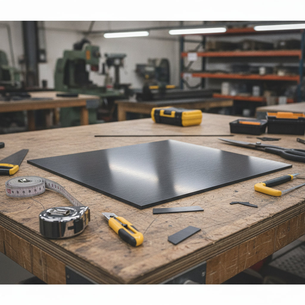 RG 1000 Black Plastic Sheet - 5mm To 8mm Thick