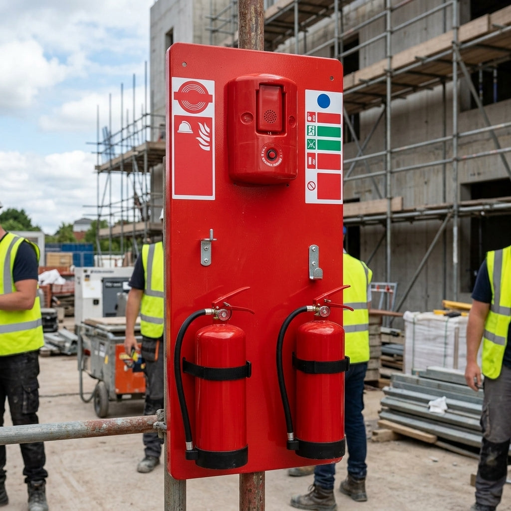 Scaffold Fire Extinguisher Holder for Secure Wall Mounting