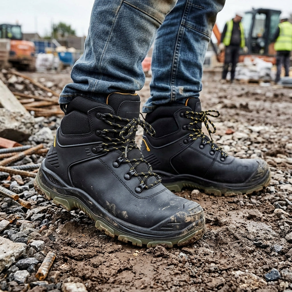 Waterproof S3 Safety Boot with Steel Toe and Midsole Protection