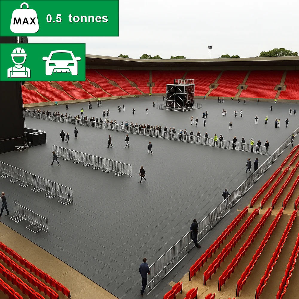 Event Flooring – Recycled Plastic, Non-Slip, Heavy Duty