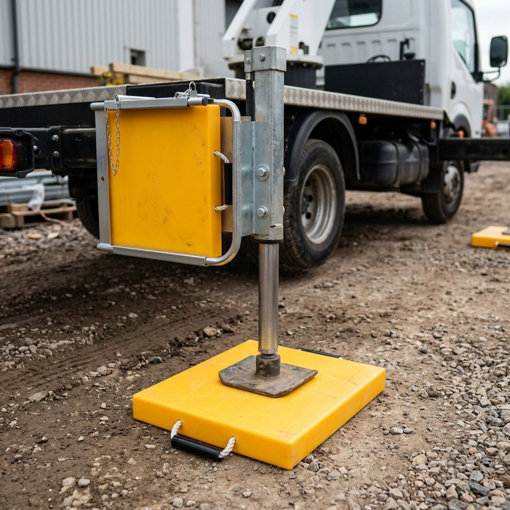 High Visibility Outrigger Pad Set with Stowage Kit - 2 Pads