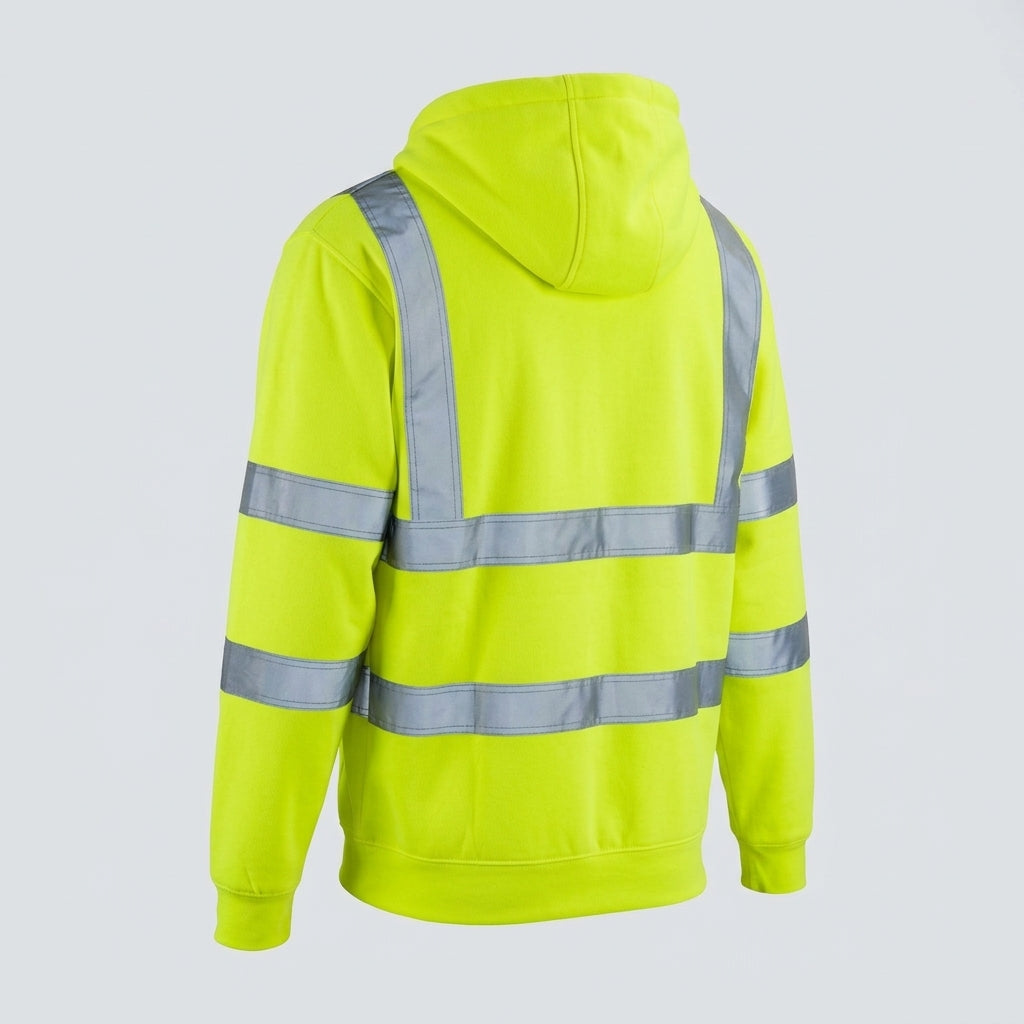 High Visibility Zipped Hoodie EN ISO 20471 Class 3 (view 2)