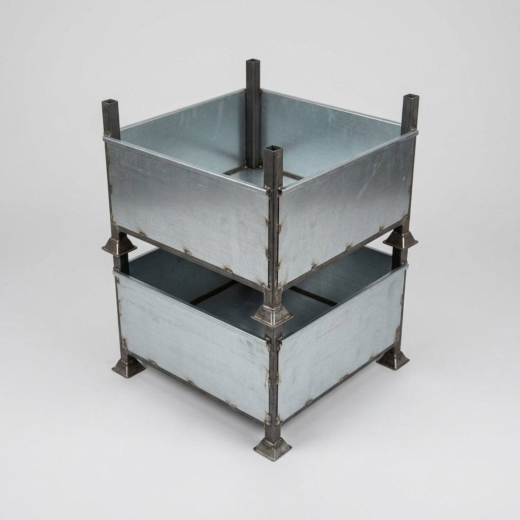 Steel Fitting Bin with 1.5 Tonne Load Capacity - Stackable Storage (view 2)