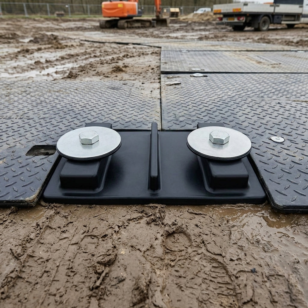 Heavy Duty Access Mat Connector – 2-Way Plastic or Metal