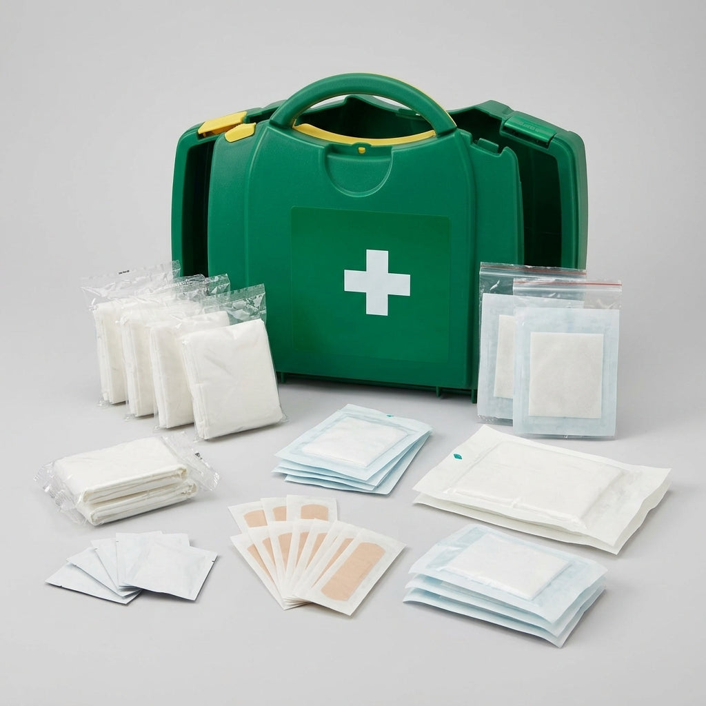 10 Person HSE First Aid Box with Carry Handle (view 2)