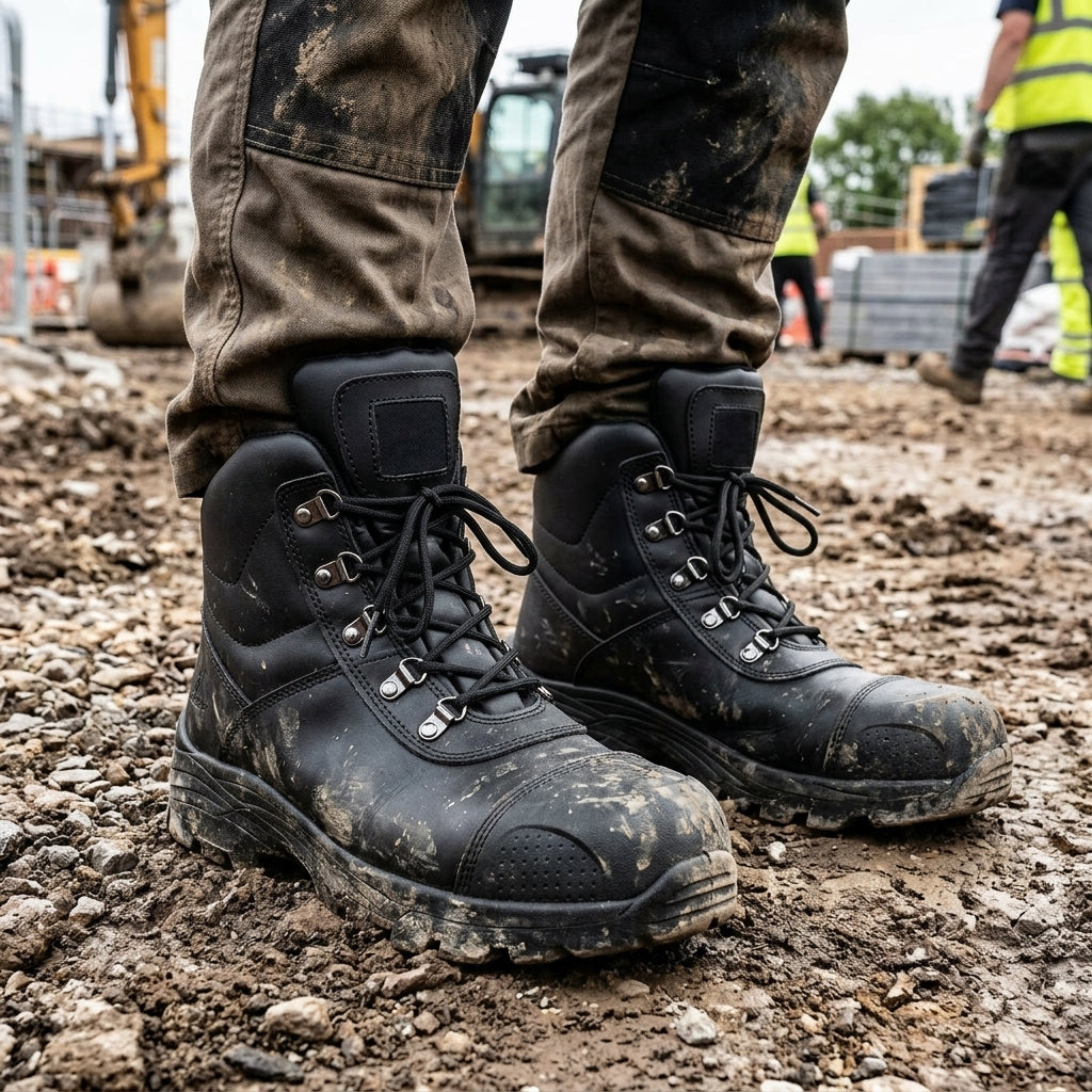 Heat Resistant Safety Work Boot with Protective Toecap - Sizes 5-14