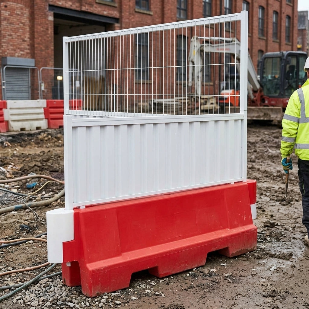 Mesh and Hoarding Security Panel for Temporary Fencing Systems