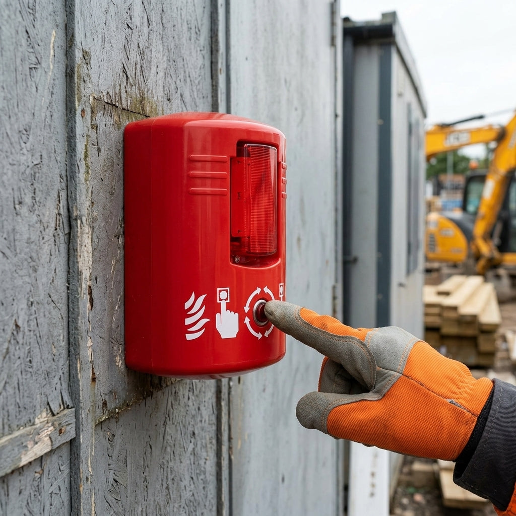 Wireless Site Fire Alarm System with Visual Alert and 1km Range